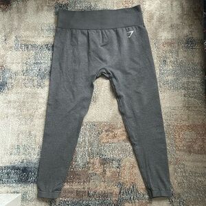 Vital seamless 2.0 leggings from Gymshark in the color smoky gray marl